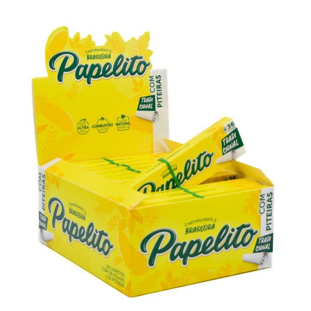 02130 - PAPELITO SEDA TRADIC. C/ PITEIRA KS - 24 LIVRETOS - 02130