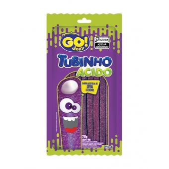 01964 - BALA TUBINHO GO JELLY UVA ACIDO 70G