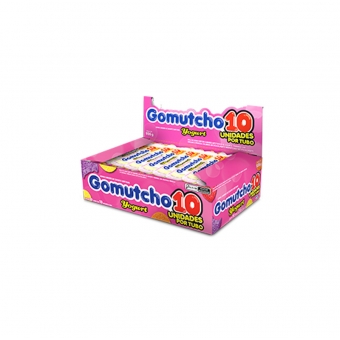 01916 - BALA GOMA GOMUTCHO10 TUBO YOGURTE SORTIDO 30UN