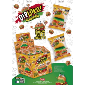 01775 - DIPLOKO BURGUER GUMMY 24X15G