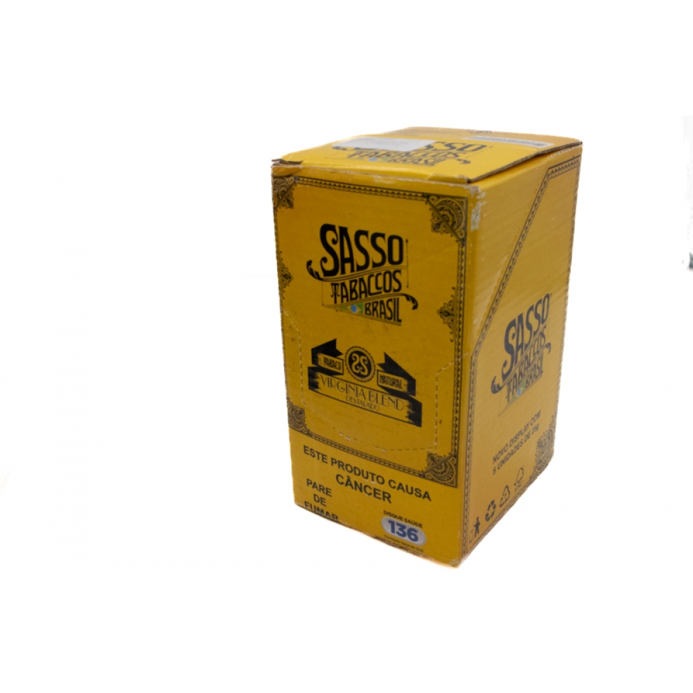 01851 - TABACO SASSO VIRGINIA DISPLAY C/ 5 BAGS 25G - 01851