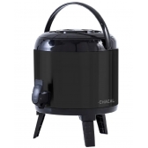 02251 - GARRAFA TERMICA CHACAL BOTIJA INOX PRETA 5.5 L - 02251