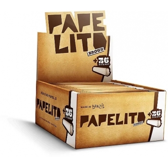 02137 - PAPELITO SEDA BROWN C/ PITEIRA KS - 24 LIV