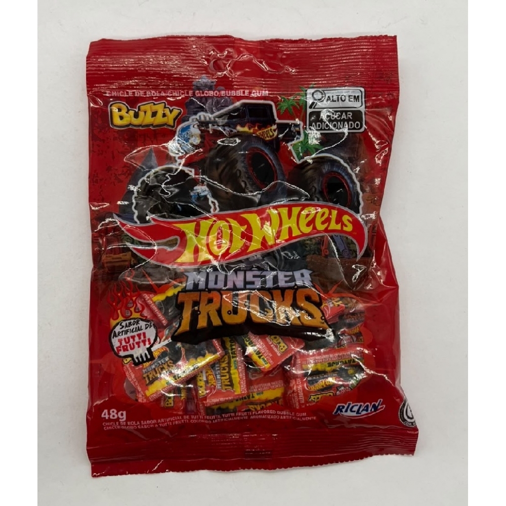 02362 - CHICLE BUZZY HOT WHEELS TUTTI FRUTTI 12UN - 02362