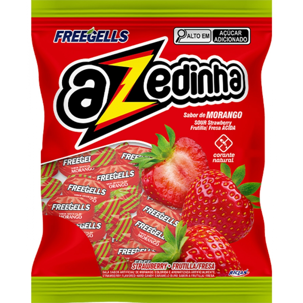 01911 - BALA FREEGELLS AZEDINHA MORANGO 475G - 01911