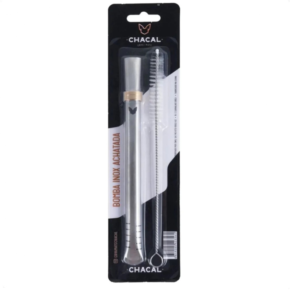 01742 - BOMBA DE TERERE ACHATADA INOX CHACAL - 01742