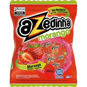 01948 - BALA MASTIGAVEL AZEDINHA MORANGO 500G
