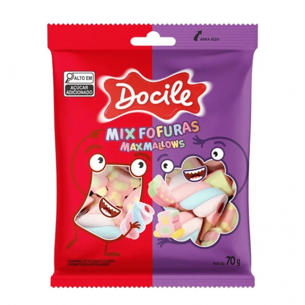 02334 - DOCE MAXMALLOWS MIX FOFURAS 70G - 02334