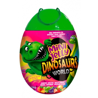01832 - MINI JELLY DINO SABOR SORTIDO 100X15G