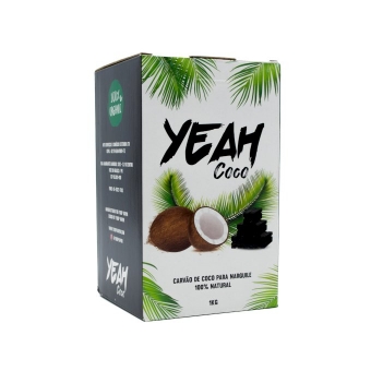 01544 - CARVÃO YEAH COCO 1KG HEXAGONAL