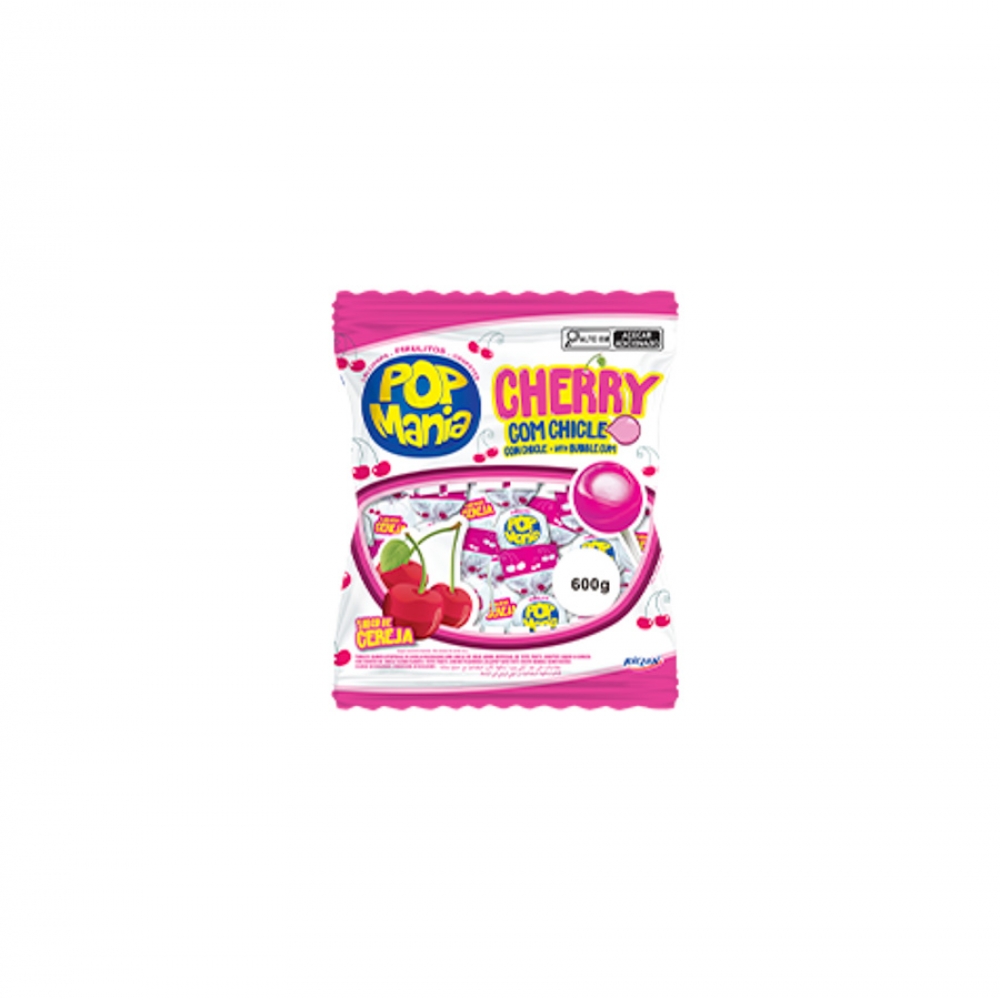 01905 - PIRULITO POP MANIA CHERRY 9GX500G - 01905