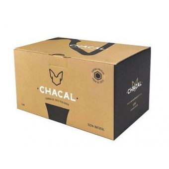 00605 - CARVAO CHACAL COCO 1KG HEXAGONAL