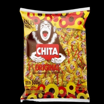 02298 - BALA MASTIGAVEL CHITA ABACAXI 500G