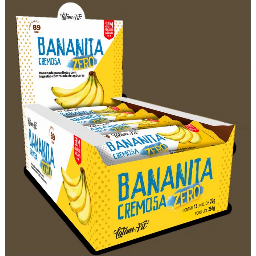 02419 - LATAM FIT BANANITA ZERO ACUCAR 12X22G - 02419