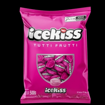 02291 - BALA DURA ICEKISS TUTTI FRUTTI 500G
