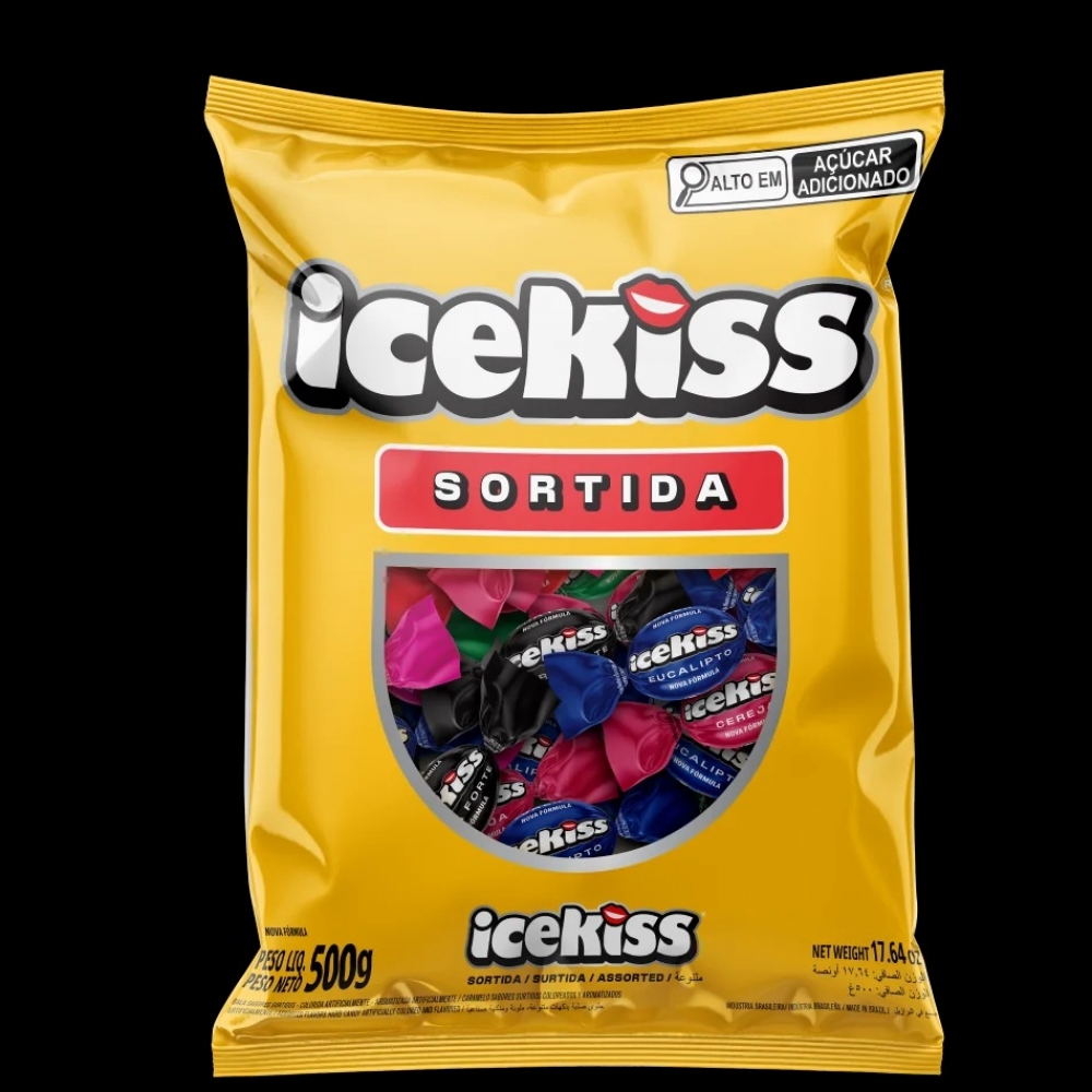 02288 - BALA DURA ICEKISS SORTIDA 500G - 02288