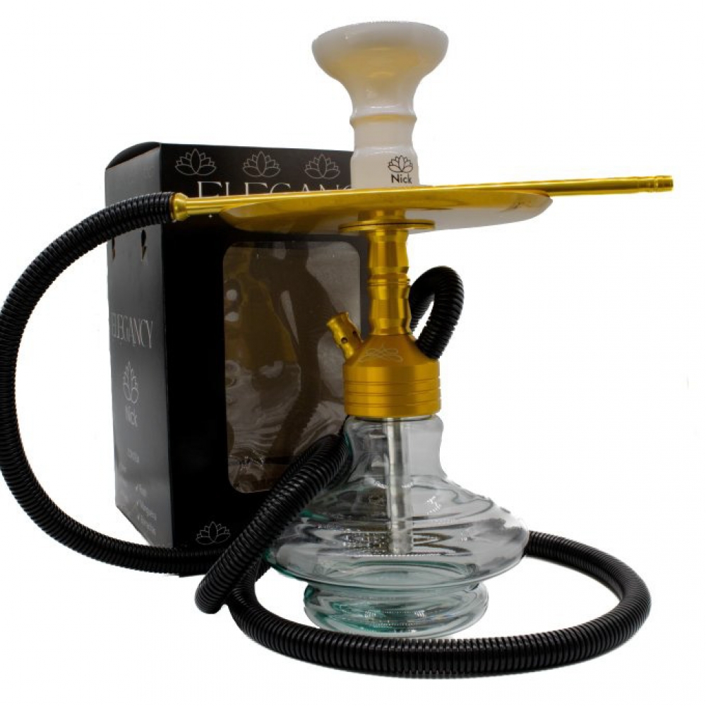 01621 - NARGUILE NICK ELEGANCY DOURADO - 01621