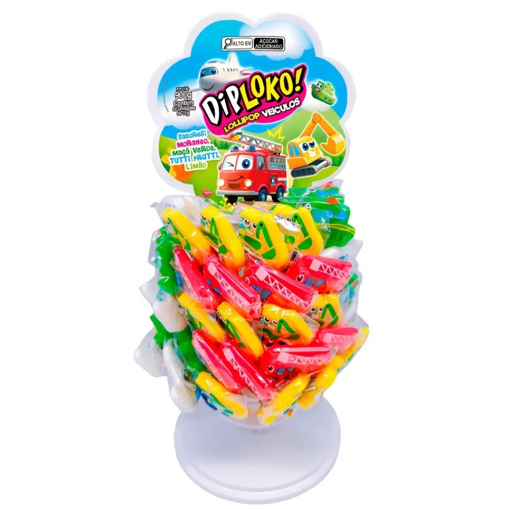 02430 - LOLLIPOP VEICULOS SORTIDOS 60X15G - 02430