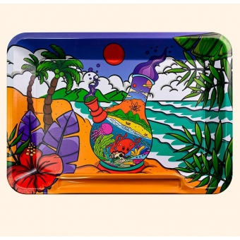 02045 - SADHU BANDEJA METAL C/ AREA P/ CIGARRO