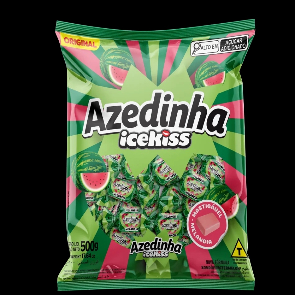 02294 - BALA MASTIGAVEL AZEDINHA MELANCIA 500G - 02294