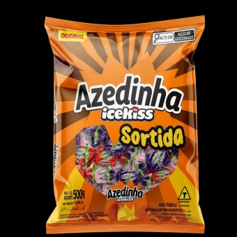 02296 - BALA MASTIGAVEL AZEDINHA SORTIDA 500G