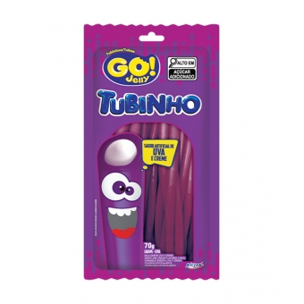 01965 - BALA TUBINHO GO JELLY UVA 70G