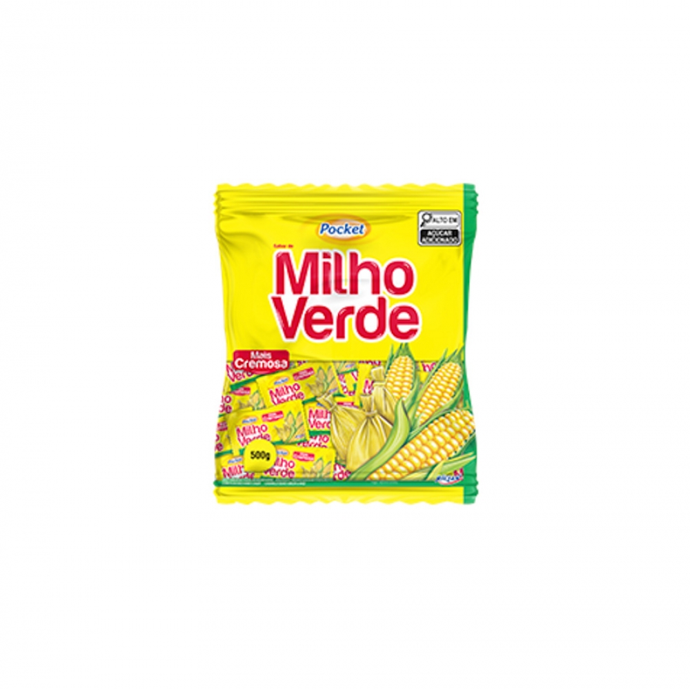 01912 - BALA POCKET MILHO VERDE 500G - 01912