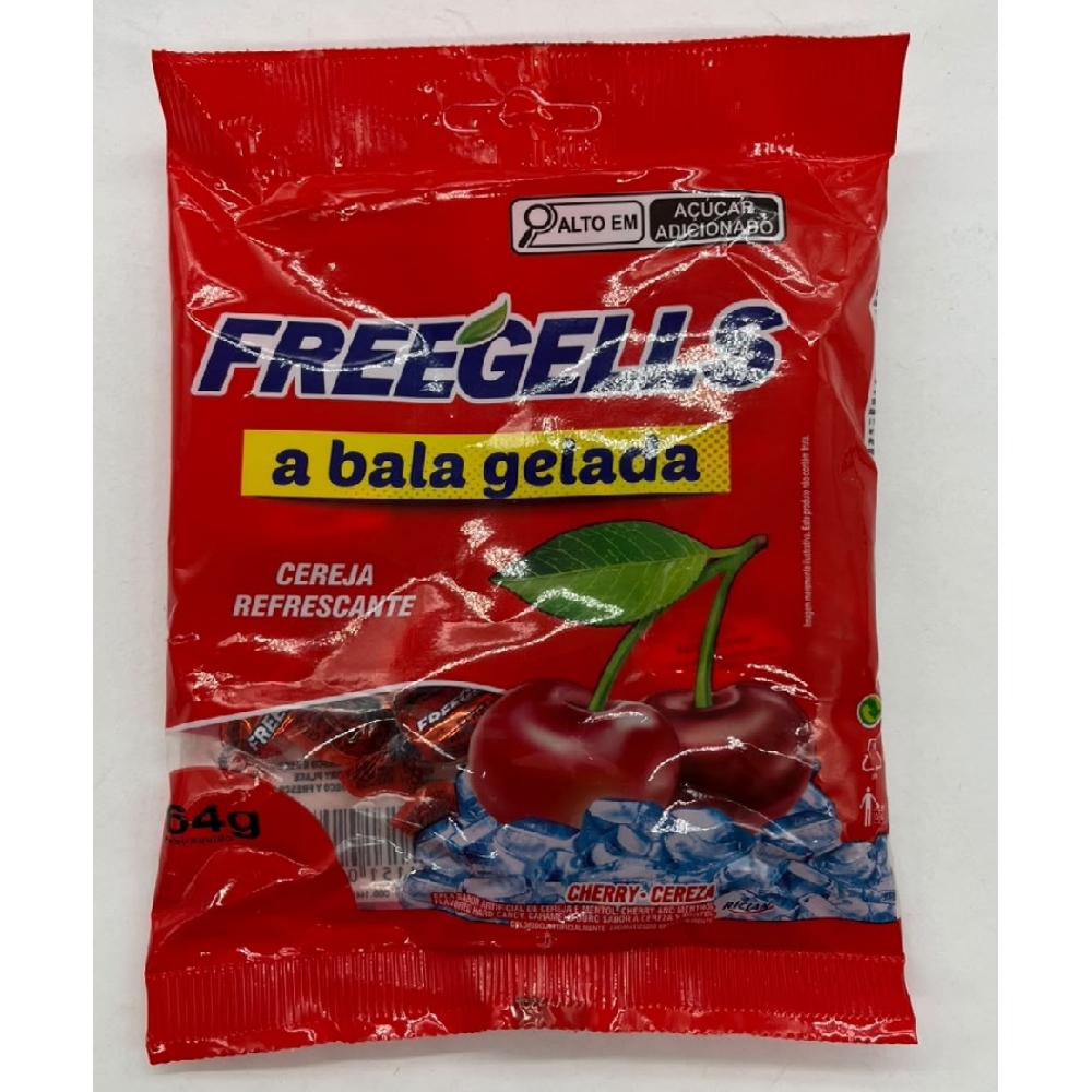 02363 - BALA FREEGELLS CEREJA 64G - 02363