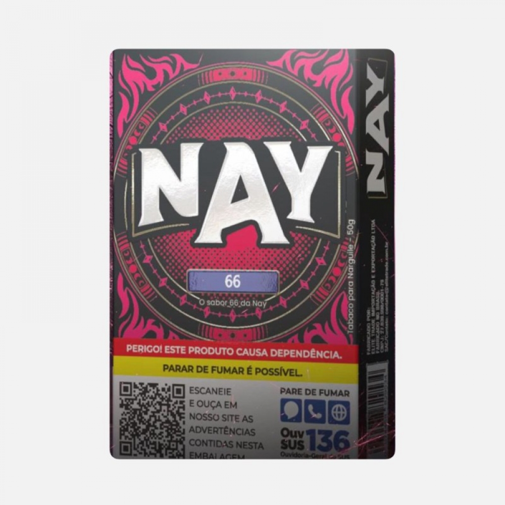 02140 - NAY BLEND 66 TABACO P/ NARGUILE 50G - 02140