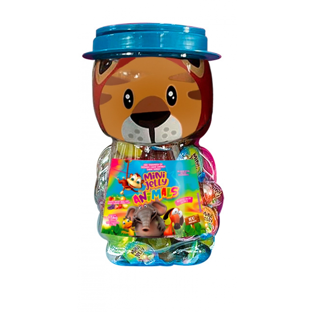 01830 - MINI JELLY ANIMALS SABOR SORTIDO 100X15G - 01830