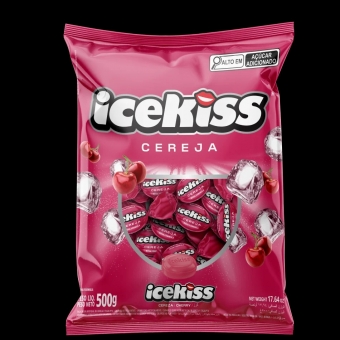 02282 - BALA DURA ICEKISS CEREJA 500G
