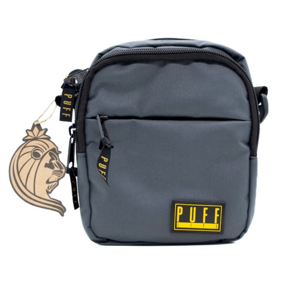 01327 - PUFF NEW SHOULDER BAG - CINZA - 01327