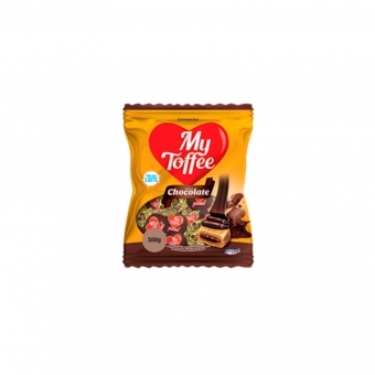 01929 - BALA MY TOFFEE LEITE COM RECHEIO CHOCOLATE 500G