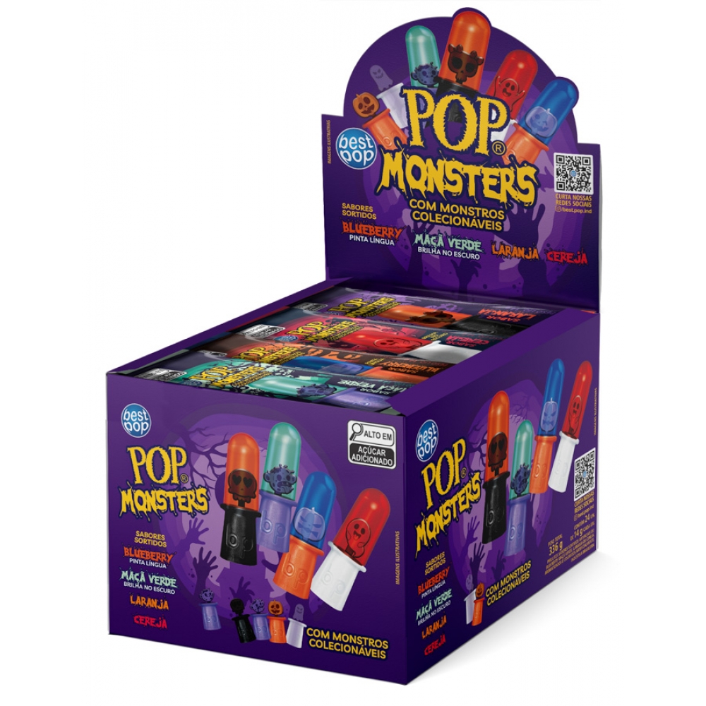 01763 - POP MONSTER SORTIDO 24X14G - 01763