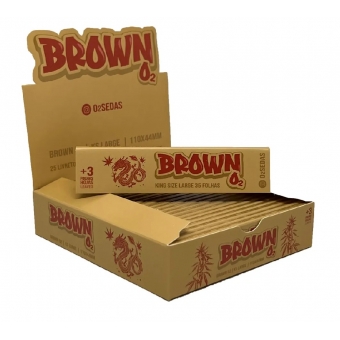 02257 - O2 SEDA BROWN KS LARGE 25 LIV 110X44MM