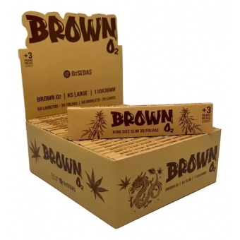 02255 - O2 SEDA BROWN KS SLIM 50 LIV 110X36MM