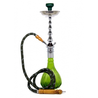 00738 - NARGUILE MYA PRATA VIDRO ROSCA