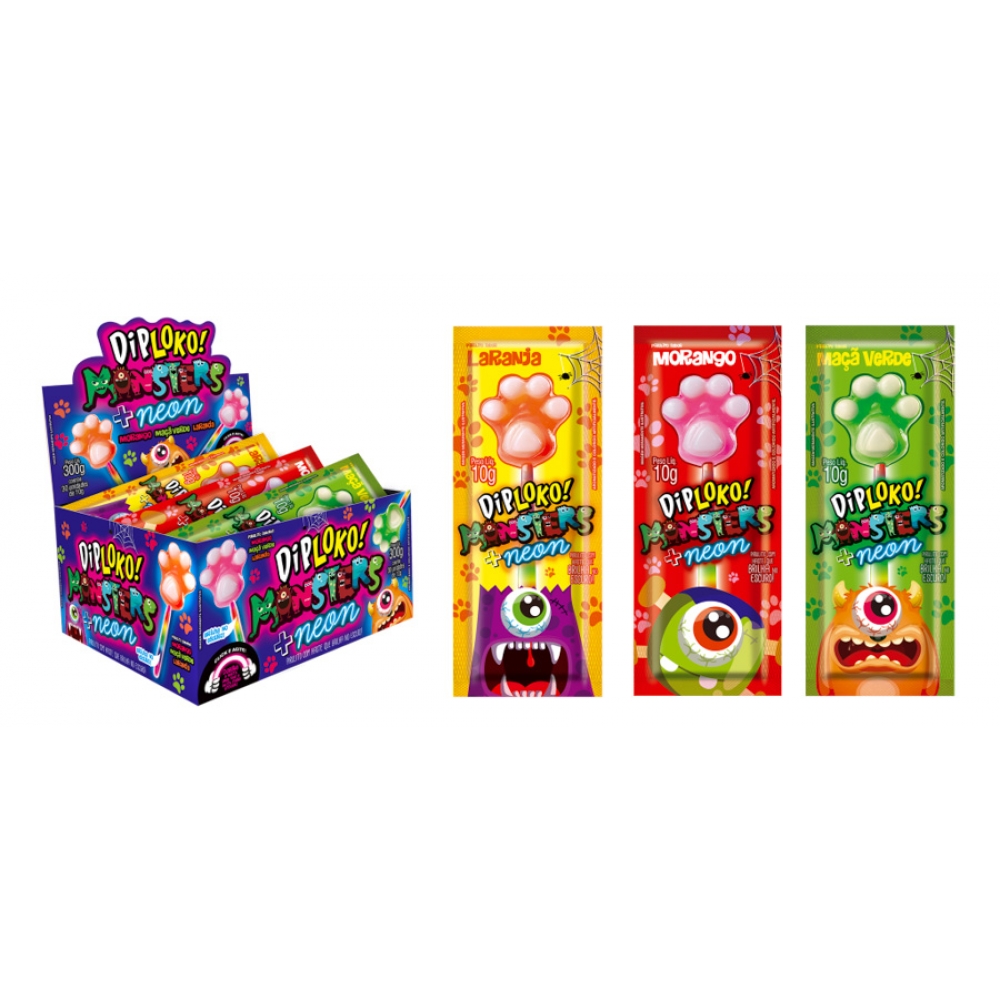 01738 - DIPLOKO NEON MONSTER PATINHA 30X10G - 01738