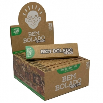 02037 - BEM BOLADO SEDA BROWN KS LARGE TIPS