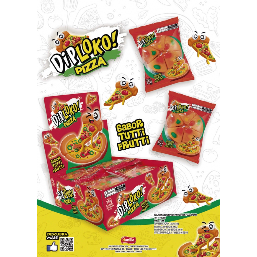 01777 - DIPLOKO PIZZA GUMMY - 01777
