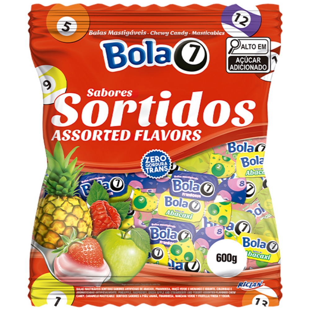 01953 - BALA MASTIGAVEL BOLA7 SORTIDA 500G - 01953