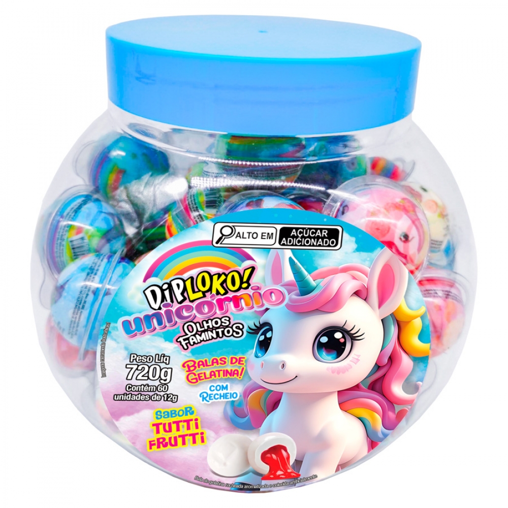 01856 - POTE OLHOS FAMINTOS UNICORNIO - 01856