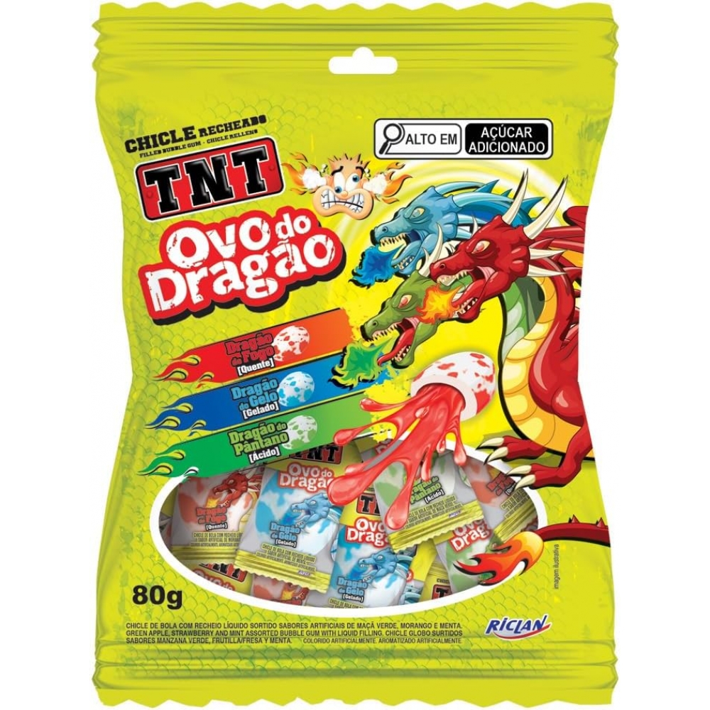 02359 - CHICLE TNT OVO DO DRAGAO 80G - 02359