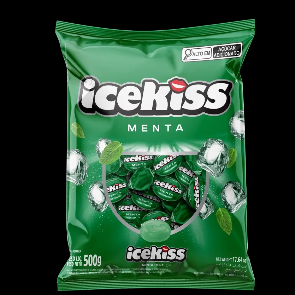 02286 - BALA DURA ICEKISS MENTA 500G - 02286