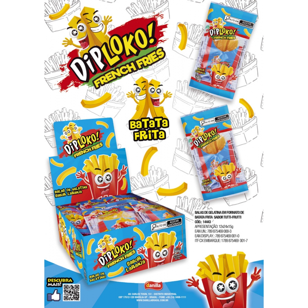 01778 - DIPLOKO FRENCH FRIES 24X15G - 01778