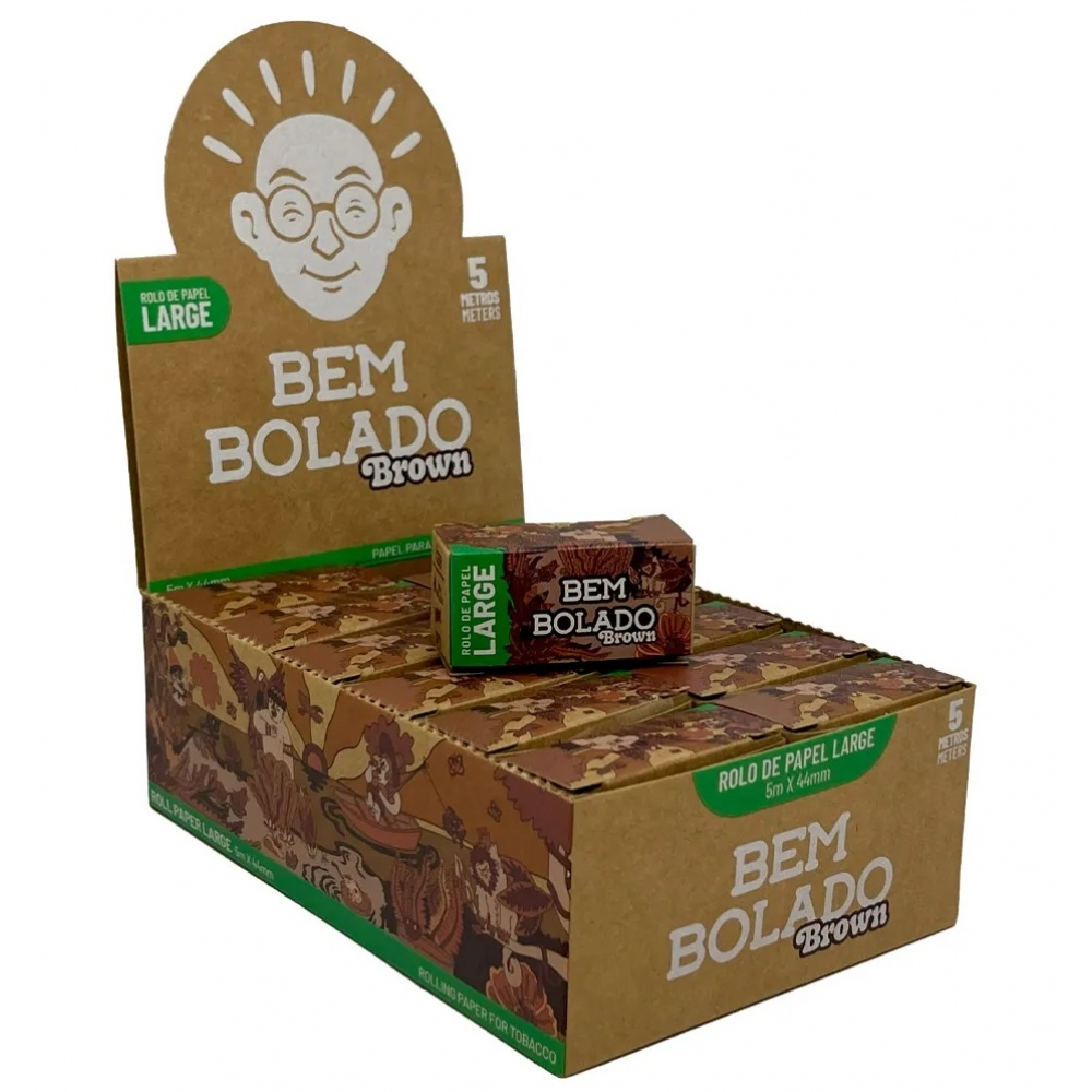 02036 - BEM BOLADO SEDA ROLLS KING SIZE BROWN - 02036