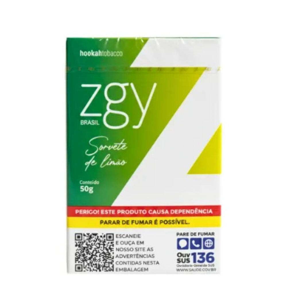 02106 - ZGY BRASIL SORVETE DE LIMAO FUMO P/ NARG 50G - 02106