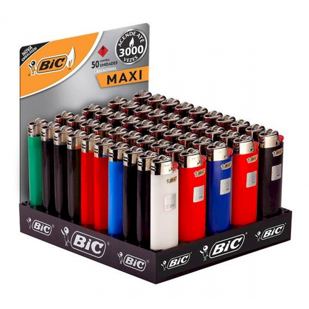 00536 - ISQUEIRO BIC MAXI BANDEJA - 00536