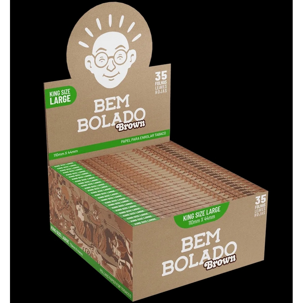 02180 - BEM BOLADO SEDA BROWN KS LARGE 35 FOLHAS - 02180