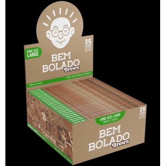 02180 - BEM BOLADO SEDA BROWN KS LARGE 35 FOLHAS